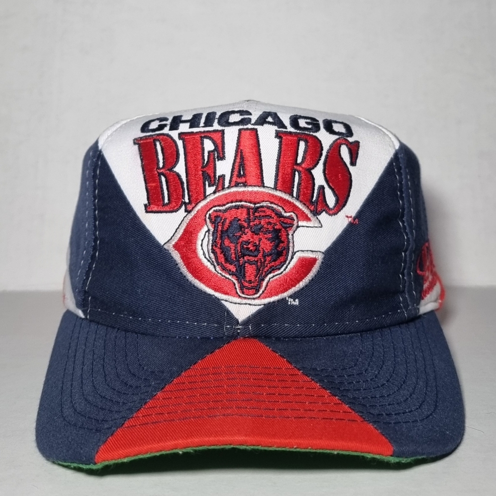 Vintage 90s Chicago Bears Logo Athletic NFL Football Hat Cap Snapback 🔥
